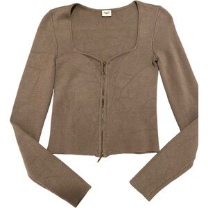 Abercrombie & Fitch Tan Knit Sweater